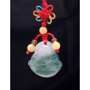 Jade Laughing Buddha Tassel For Wealth and Success