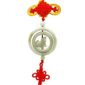 Jade Pi Yao Tassel for Wealth and Protection