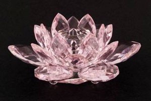 Large Crystal Lotus - Pink