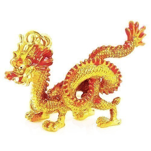 Magic Golden Earth Dragon Keychain