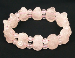 Rose Quartz Crystal Bracelet for Love Luck