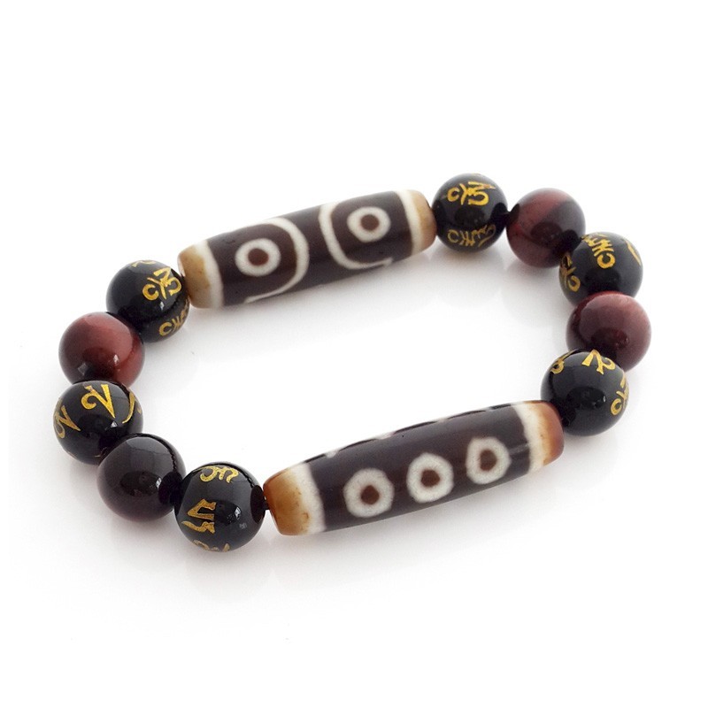 The Super Wealth OLD dZi Beads Combo Bracelet To Attract Wealth Luck