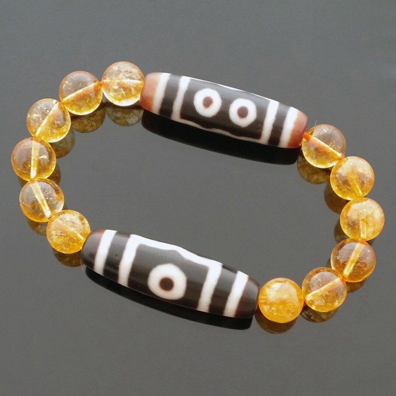 Feng Shui Super Wealth Dzi Beads Combo Bracelet