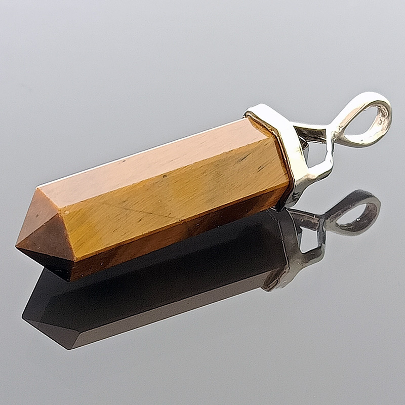 Tiger Eye Point Pendant for Career Luck - Large