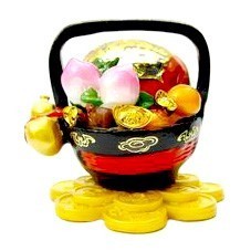 Overloaded Wealth Basket for Prosperity and Good Fortune